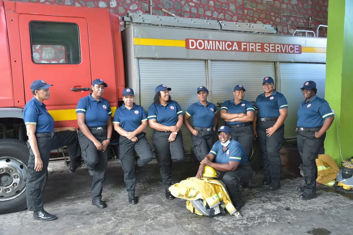 Fire service team group photo