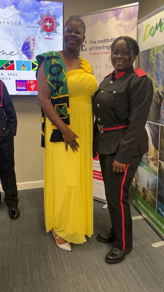 Officer at IWD25 ceremony