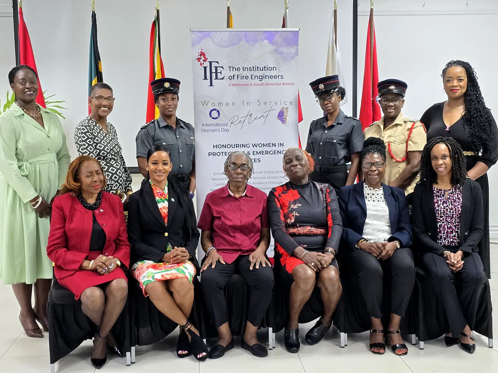 IFECASA IWD26 Committee with Guyana attendees and St Lucia government officials