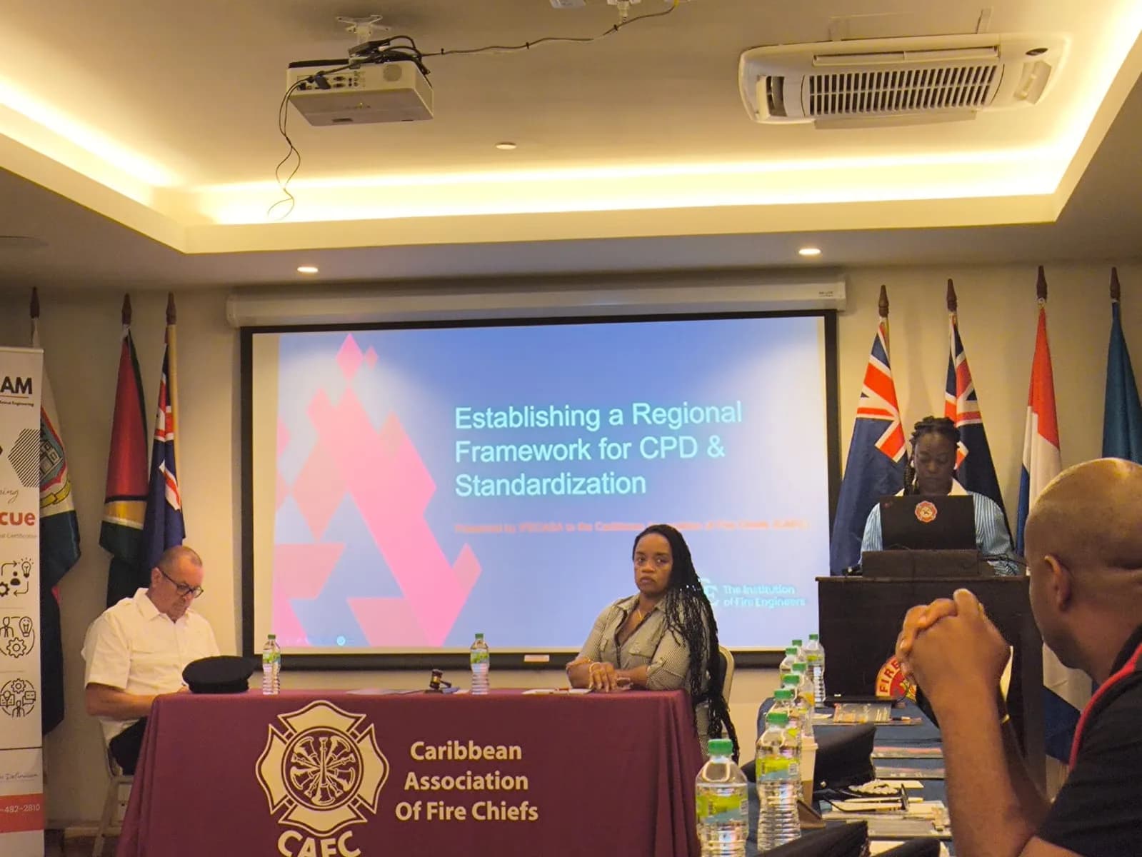 IFECASA presenting Regional Framework for CPD and Standardization at CAFC conference